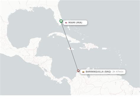 flights from miami to barranquilla colombia